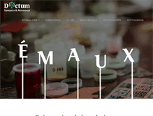 Tablet Screenshot of emaux-art.fr